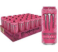 Monster Energy Ultra Rosa, Bevanda energetica senza zucchero, 453,6 g (confezione da 24)