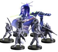 Monster Fight Club Cyberpunk Red Combat Zone Miniatures: Tyger Claws Starter Gan