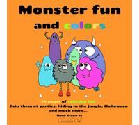 Monster fun and colors: Fun coloring book with cool little creatures