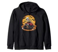 Monster Halloween Truck Ghost Pumpkin Costume Bambino Ragazzi Felpa con Cappuccio