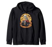 Monster Halloween Truck Ghost Pumpkin Costume Bambino Ragazzi Felpa con Cappuccio