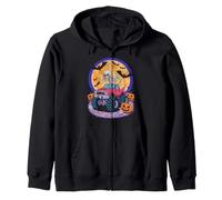 Monster Halloween Truck Ghost Pumpkin Costume Bambino Ragazzi Felpa con Cappuccio