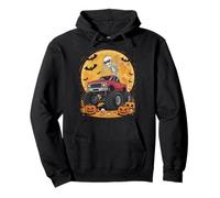 Monster Halloween Truck Ghost Pumpkin Costume Bambino Ragazzi Felpa con Cappuccio
