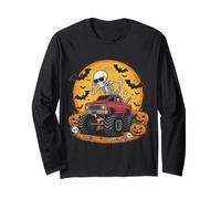 Monster Halloween Truck Ghost Pumpkin Costume Bambino Ragazzi Maglia a Manica