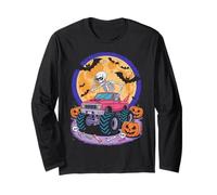 Monster Halloween Truck Ghost Pumpkin Costume Bambino Ragazzi Maglia a Manica