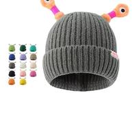Monster Hat Kids, Monster Tentacles Hat, Cute Monster Light Up Tentacle Knit Hat, Cute Little Monster Knit Hat (F,free size)