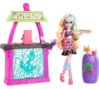 Monster High Bambola e Playset, Lagoona Blue Spavente-adise Island Snack Shack c