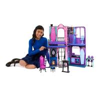 Monster High - Boo-tique Hotel, set casa delle bambole richiudibile con sorprese da brivido in ogni stanza, 13 mobili e accessori inclusi, giocattolo per bambini, 4+ anni, JBF16
