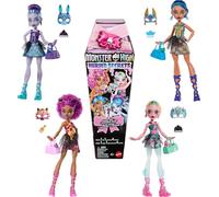 Monster High Buried Secrets - Bambole Cozy Creepover, bambola misteriosa a sorpresa con 5 accessori a tema da scoprire inclusi, giocattolo per bambini, 4+ anni, HYV64