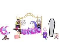 Monster High - Camera da letto di Clawdeen Wolf, playset con accessori e foglio di adesivi, mobili e decorazioni , Giocattolo per Bambini 4+ Anni, HMV77