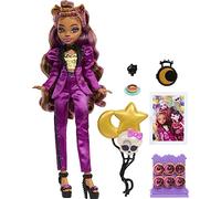 Monster High Clawdeen - Bambola lupo in Monster Ball Party Fashion con accessori a tema come palloncini