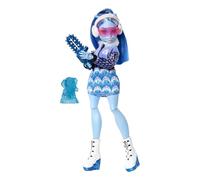 Monster High - Fearbook Abbey Bominable, Bambola con Set di Accessori a Tema Club di Arte, Include Giacca in Stile College, annuario e Utensili per pitturare, Giocattolo per Bambini, 4+ Anni, JDR58
