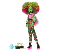 Monster High - Fearbook Venus McFlytrap, bambola con set di accessori a tema club, include giacca in stile college, annuario e utensili da giardinaggio, giocattolo per bambini, 4+ anni, JDR59