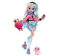 Monster High - Lagoona Blue, bambola snodata alla moda e capelli con ciocche colorate, con accessori e cucciolo di piranha, Giocattolo per Bambini 4+ Anni, HHK55, Multicolore