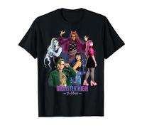 Monster High - Logo e Gruppo MH Maglietta, Uomo, Nero, L