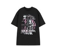 Monster High Maglietta a maniche corte Old School Ghoul nera Donna