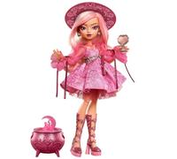 Monster High Moonspell Magic - Carina Song la Strega dell'Amore, bambola con sorpresa nel calderone e accessori inclusi tra cui specchio e libro degli incantesimi, JNM26