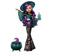 Monster High Moonspell Magic - Willow Thorne la Strega della Natura, bambola con apparecchio acustico e sorpresa nel calderone, accessori inclusi tra cui barattolo di spezie, JMB92