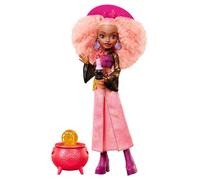 Monster High Moonspell Magic - Rae Lumina la Strega del Sole, bambola con sorpresa nel calderone e accessori inclusi tra cui candela e libro degli incantesimi, JMB91