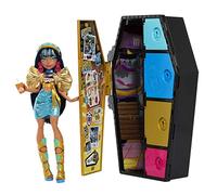 Monster High - Playset Segreti da Brivido Cle De Nile, set con bambola, abiti e armadietto, 19+ accessori, giocattolo per bambini, 4+ anni, HKY63