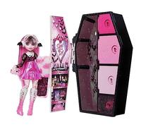 Monster High - Playset Segreti da Brivido Colori Mostruosi Draculaura, set con bambola, abiti e armadietto, 21+ accessori, giocattolo per bambini, 4+ anni, HNF73