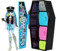 Monster High - Playset Segreti da Brivido Frankie Stein, set con bambola, abiti e armadietto, 19+ accessori, giocattolo per bambini, 4+ anni, HKY62