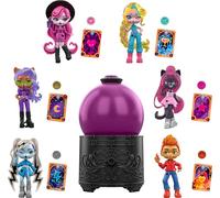 Monster High Potions - Sfera di Cristallo, mini bambola a sorpresa con effetto cambia colore in acqua e accessori inclusi, ciondolo e carta della fortuna, giocattolo per bambini, 4+ anni, JCX99