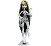 Monster High Reel Drama - Cleo De Nile, Bambola da Collezione in Stile Bianco e Nero con Cucciolo e Accessori, Poster cinematografico a Tema Film dell'orrore, Giocattolo per Bambini, 6+ Anni, JDR65