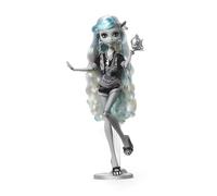Monster High Reel Drama - Lagoona Blue, bambola da collezione in stile bianco e nero con accessori, poster cinematografico a tema film dell'orrore incluso, giocattolo per bambini, 6+ anni, HKN30