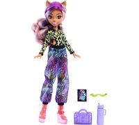 Monster High Scare-adise Island Clawdeen Wolf Doll with Swimsuit, Joggers & Beac