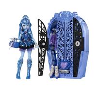 Monster high segreti da brivido - abbey bominable misteri mostruosi, set con bambola e guardaroba, 19 accessori e vestiti a sorpresa inclusi
