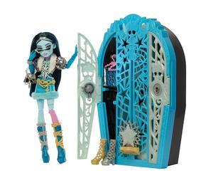 Monster High Segreti da Brivido Bambola Frankie Stein | Bambola Frankenmonster e accessori a tema I Misteri di Hauntlywood, armadio e oltre 19 sorprese tra cui vestiti, JBG81