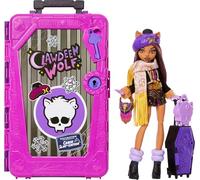 Monster High Segreti da Brivido - Clawdeen Wolf Destinazione: Vacanza da brivido in baita, set con bambola, valigia con vestiti e 19 accessori a sorpresa inclusi, 4+ anni, JMG65