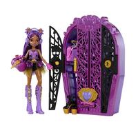 Monster high - segreti da brivido clawdeen wolf misteri mostruosi, set con bambola e guardaroba, 19 soprese e capi d'abbigliamento inclusi