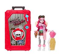 Monster High Segreti da Brivido - Cupid Asteria Destinazione: Vacanza da brivido in baita, set con bambola, valigia con vestiti e 19 accessori a sorpresa inclusi, 4+ anni, JMG66
