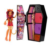 MONSTER HIGH - SEGRETI DA BRIVIDO NEON FRIGHTS TORALEI STRIPE, PLAYSET CON BAMBOLA, ABITI E ARMADIETTO PER I LOOK