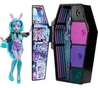 Monster High - Segreti da Brivido Neon Frights Twyla, playset con bambola, abiti e armadietto per i look, 19+ accessori Color Reveal a sorpresa inclusi, giocattolo per bambini, 4+ anni, HNF82
