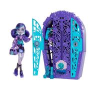 Monster High Segreti da Brivido - Twyla e I misteri in Giardino, set con bambola e guardaroba, 19 accessori e abiti per il tea party inclusi, giocattolo per bambini, 4+ anni, HYT74