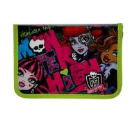 Monster High Verde Astuccio Piatto Completo 1 zip Scuola