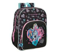 MONSTER HIGH - Zaino scolastico per bambini, adatto a carrozzina, comodo e versatile, qualità e resistenza, 33 x 14 x 42 cm