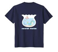 Monster Hunter Lagiacrus & Felyne BP Maglietta, Bambini, Navy, 4 Anni