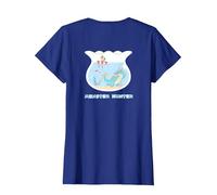 Monster Hunter Lagiacrus & Felyne BP Maglietta, Donna, Blu Reale, XL