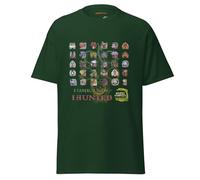 Monster Hunter Wilds T-Shirt - I Came, I Saw, I Hunted | Maglietta fatta dai fan con griglia con icone dei mostri | Maglietta unisex in cotone per giocatori di gioco di ruolo e appassionati di caccia