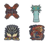 Monster Hunter: World da Collezione Smalto Spille Set Di 4 Toynk Esclusivo