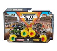 Monster Jam, Ufficiale Grave Digger Vs. Max D Die-Cast Monster Trucks, scala 1:64, giocattoli per bambini dai 3 anni in su