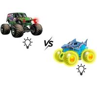 Monster Jam Glowing Light Tractor Multicolor Bambini