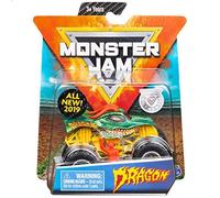 Monster Jam 2019 Crazy Creatures Dragon - Monster Truck pressofuso in scala 1:64 con figura e poster di Spin Master