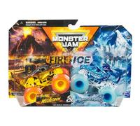 Monster Jam 2024 Fuoco e Ghiaccio 1:64 Diecast Monster Truck 2-pack Megalodon & Monster Mutt Dalmata