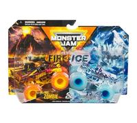 Monster Jam 2024 Fuoco e Ghiaccio 1:64 Diecast Monster Truck 2-pack Zombie & Northern Nightmare
