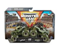 Monster Jam 2024 Serie 30 1:64 Diecast Monster Truck 2-Pack, Shaker vs Soldier Fortune